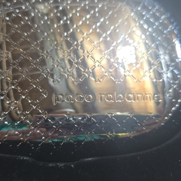 VNTG Paco Rabanne Women's Silver Clutch Bag Hand Chain Strap Silver Original Box - Picture 2 of 3